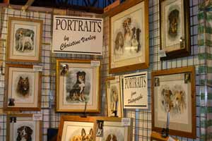 Pet Portrait Artist Christine Varley's Stand at Crufts